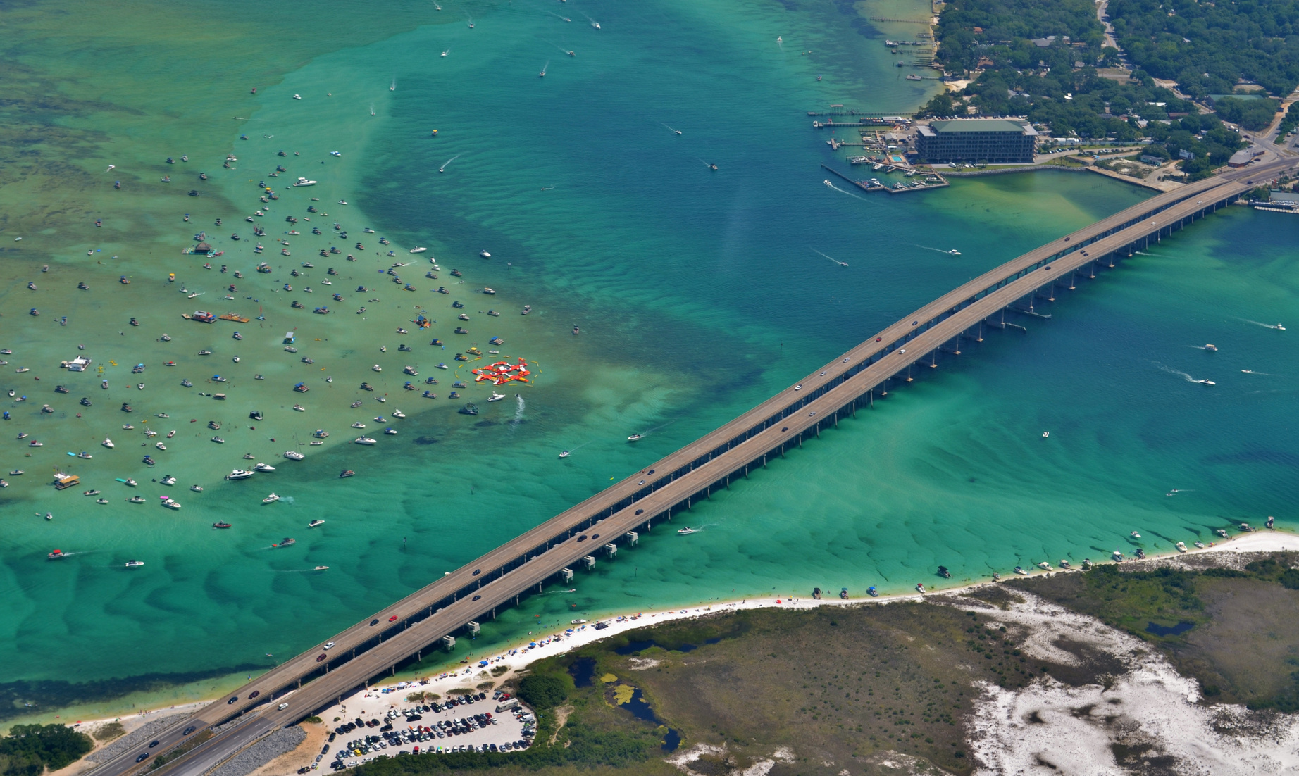 Destin Harbor in Destin, Forida