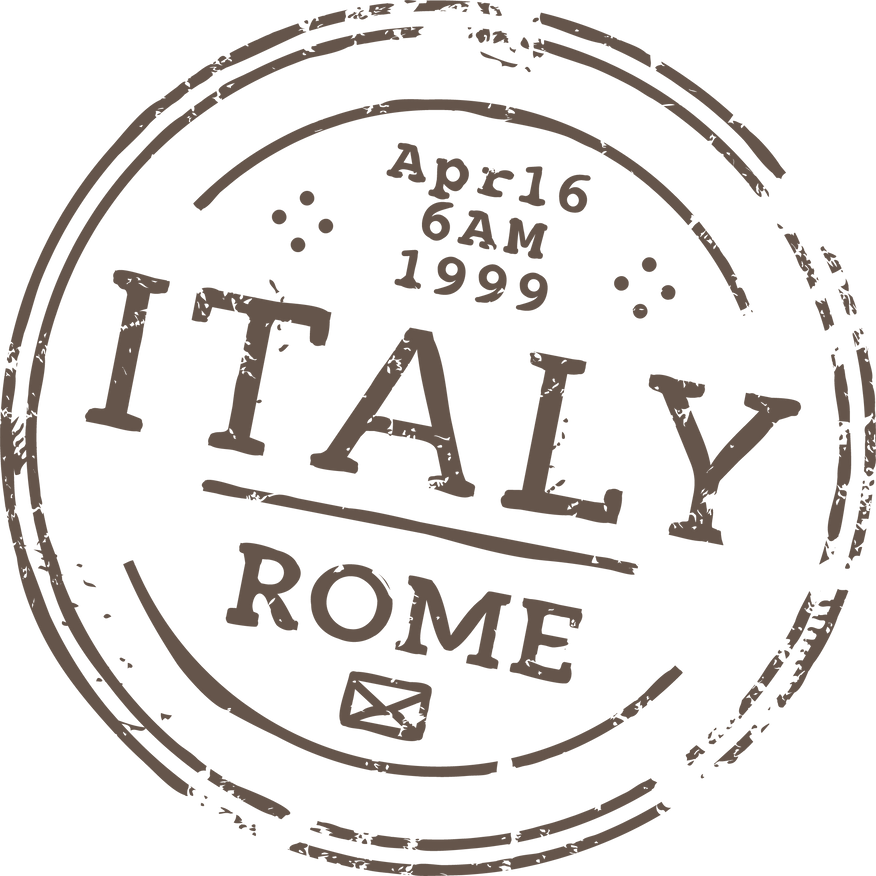 Italy Rome Postage and Postal Rubber Stamp